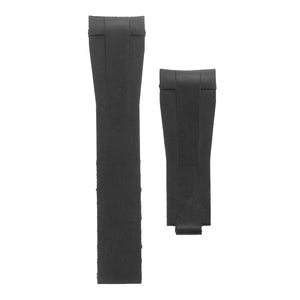 20mm Replacement Black Rubber Wrist Watch Strap Band