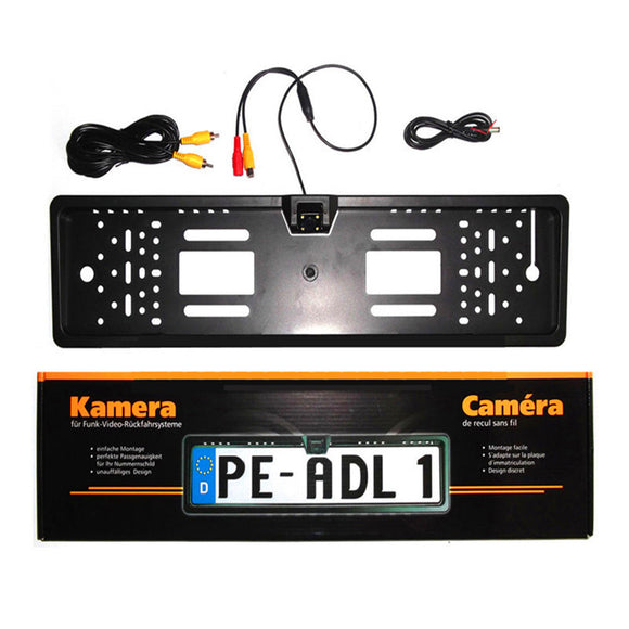 170 4LED Car License Plate Frame Rear View Backup Camera Auto Reverse European