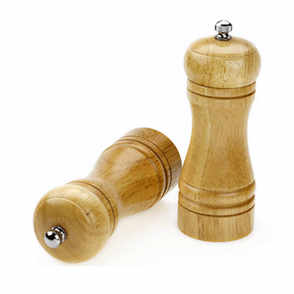 Wooden Oak Manual Pepper Salt Mill Grinder Spice Pepper Salt Mill Kitchen Seasoning Tool