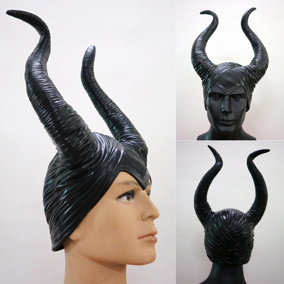 Maleficent Black Horns Halloween Women Party Costume Jolie Cosplay Magic Horror