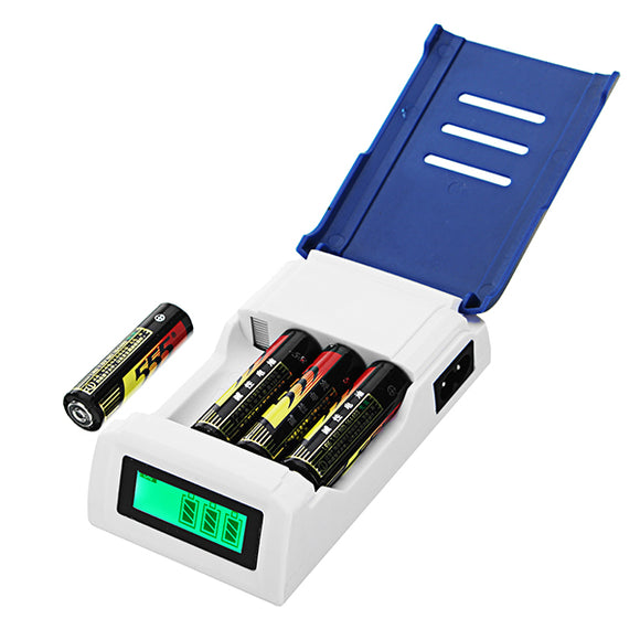 Doublepow K209 4 Slot Quick Charge AA AAA Rechageable Battery Smart Charger with Display