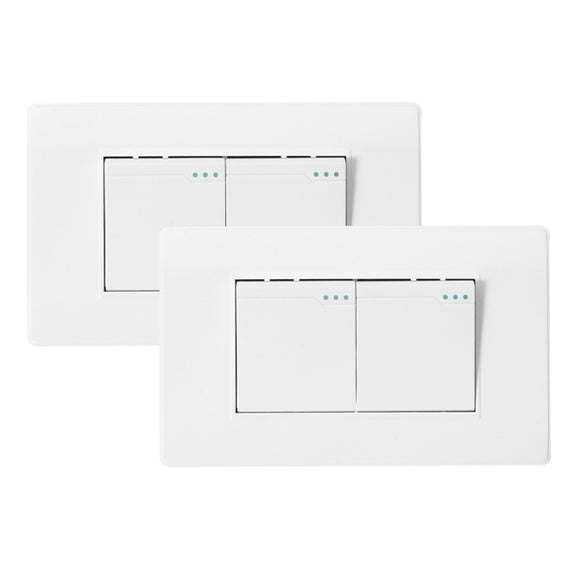 AC 110-250V Durable 118Type Brazil Chile Standard 1/2 Gang Wall Switch Ivory White Light Switch