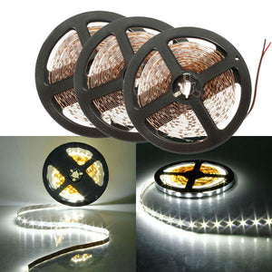 3X 5M 300 SMD3528 White Flexible White LED Strip Non-Waterproof DC 12V