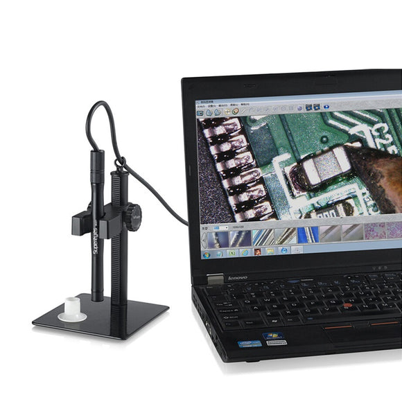 B007 1-500X 2MP 1200P USB Microscope Video Digital Handheld Borescope Magnifier with Microscope Adjustable Stand