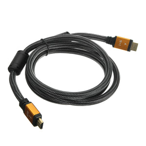 1.5M 3D-Orange HD Cable Lead V2.0 Gold High Speed for HDTV Ultra Hd HD 2160p 4K