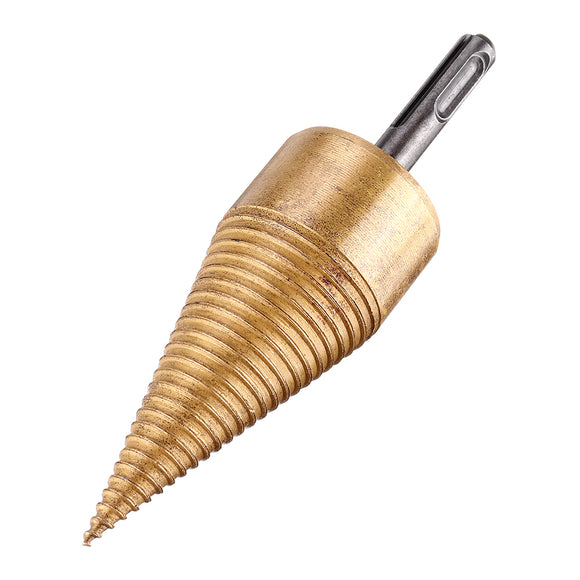 Drillpro 32/42mm Titanium Coated HSS Firewood Splitter Drill Bit Wood Drilling Tools Firewood Chopper Breaker