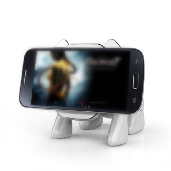 2 in 1 Mini Home Theatre Bluetooth Speaker Robot Dog Phone Stand for iPhone Samsung iPad