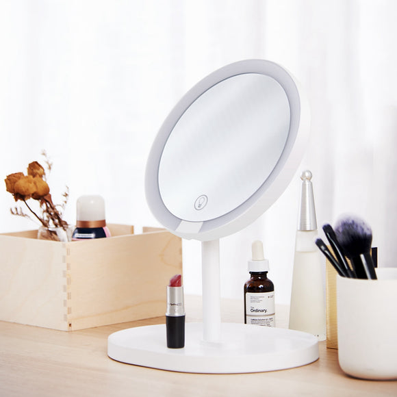 XY 2 in 1 Protable LED Touch Dimmer Makeup Mirror Light USB Rechargeable Magnifying Desktop Lamp from Xiaomi Youpin