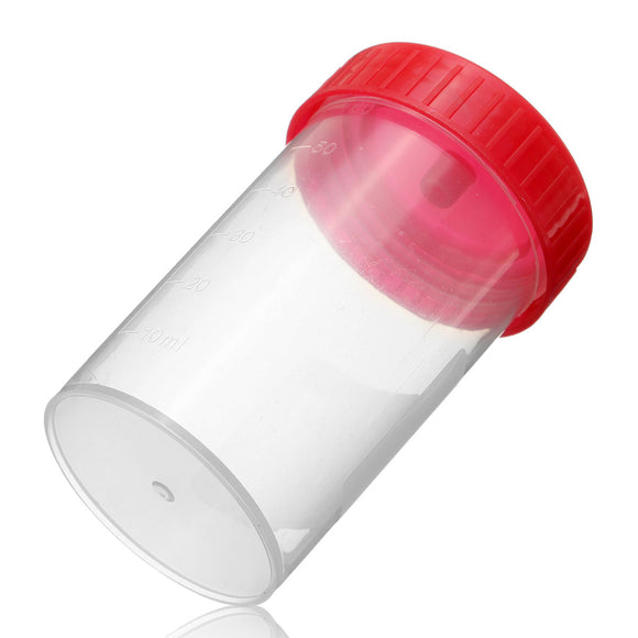 Practical Plastic Specimen Cup Urine Container 60ml EO Sterile Without Lable
