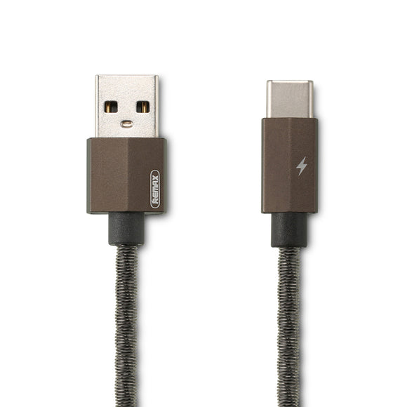 REMAX RC-100a 2.1A USB Type C Braided Charging Data Cable 3.28ft/1m for Xiaomi Mi A2 Pocophone F1