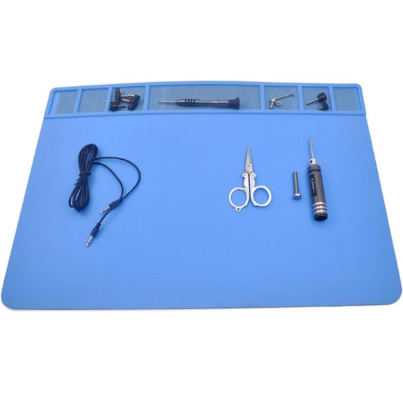 STARTRC Heat Resistant Silicone Rubber Repair Tool Mat Blue