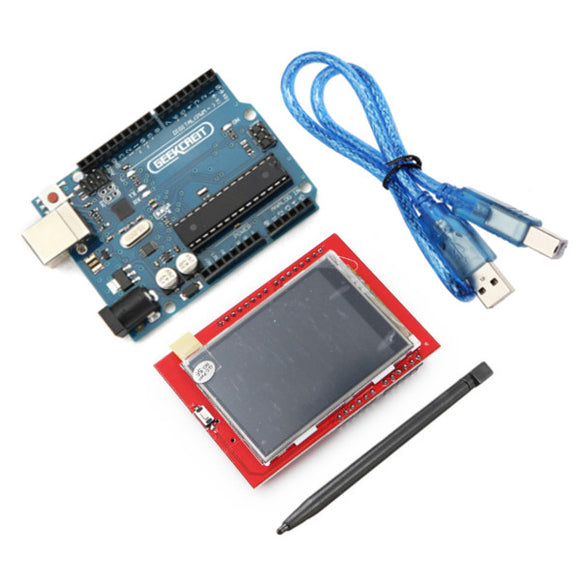 2.4 Inch TFT LCD Touch Display + UNO R3 ATmega16U2 Board For Arduino