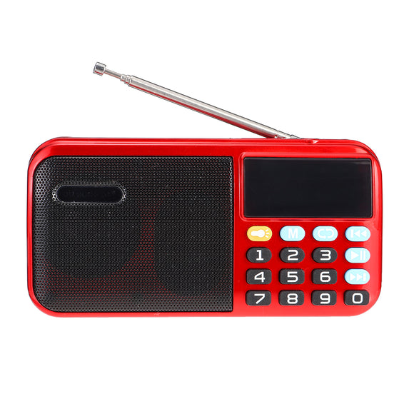 Portable FM 70-140Hz Radio TF Card Music Player 2.1 Channel Speaker