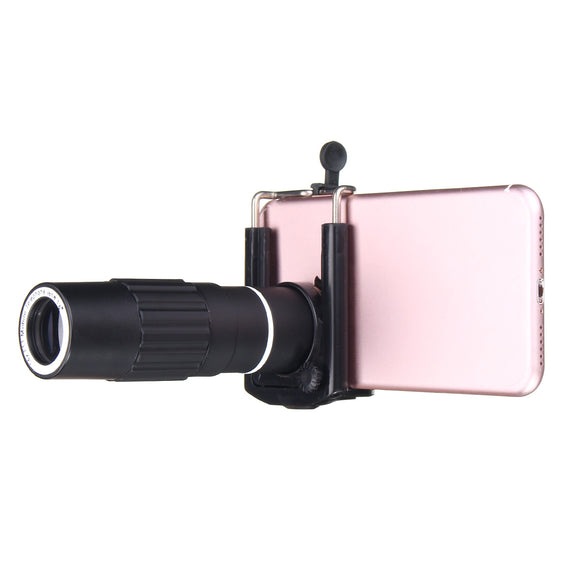14X50 Zoom Optical HD Lens Telescope + Clip For Mobile Phone
