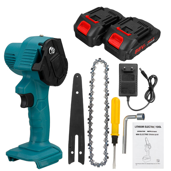 4inch 1200W Electric Chain Saw 7500mAh Rechargeable Handheld Logging Saw W/ 1 or 2 Battery