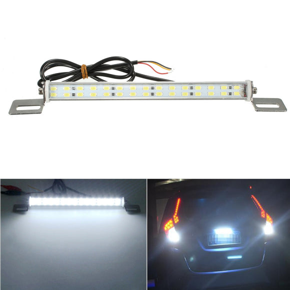 85x1.6cm 12V 30 SMD LED White License Plate Light Car Backup Number Strip Lamp Lighting