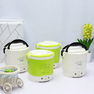 12V 24V 1L  100W Mini Rice Cooker Steamer Electric Food Steamer Lunch Box Portable