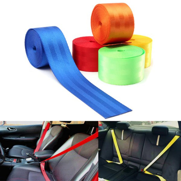 380cmX4.8cm Universal Racing Front 3 Point Safety Retractable Van Car Seat Lap Belt