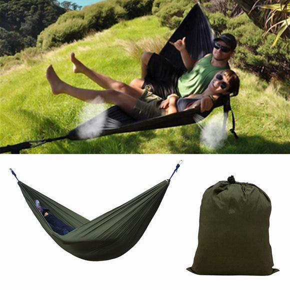 IPRee  Portable 270x140CM Hammock Camping 210T Nylon Double hanging Swing Bed