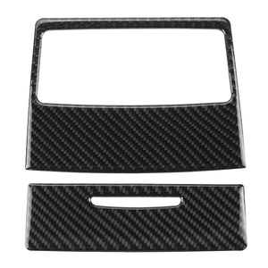 Carbon Fiber Car Back Seat Air Outlet Panel Rear Air Vent Outlet Cover Trim Decoration For BMW E90 3 Series