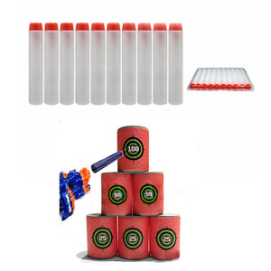 100PCS White Refill Bullets Dart For Nerf N-strike Elite Rampage Retaliator Series Blasters