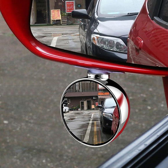 3R 70MM Car Right Side Blind Spot Rearview Mirror HD 360 Wide Angle Reversing Auxiliary Mirror