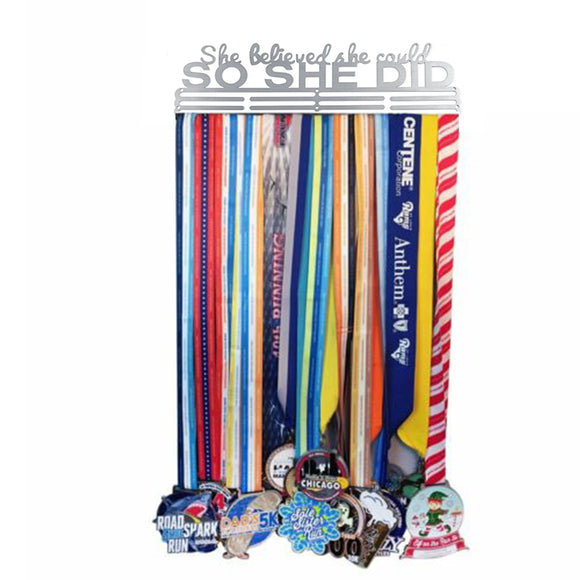 48cm Metal Steel Sport Medal Holder Hanger Display Rack Ideal Gift Decor Running Decorations