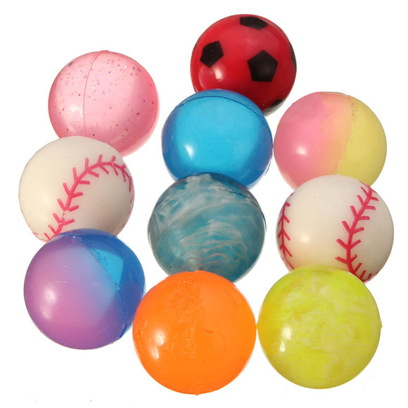 10Pcs Bouncy Jet Balls Kids Toys