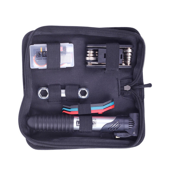 DUUTI TL-56 Bike Bicycle Repair Tool Kit Tire Repair Set Pump 16 in 1 Tool Wrench Patch Glue Cycling