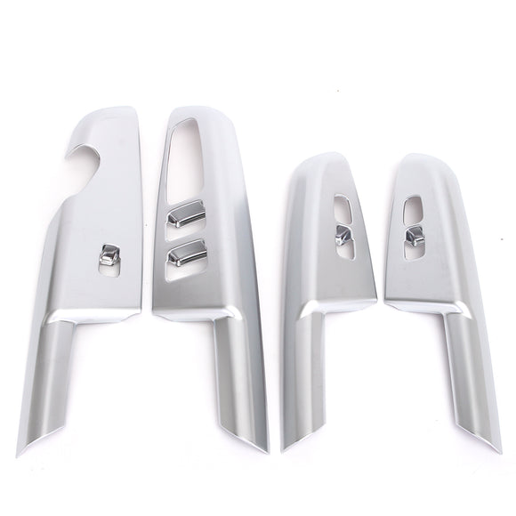 4PCS  ABS Car Chrome Interior Door Arm Rest Cover Trim For Kia Sportage 2016-2017