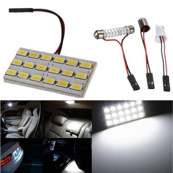 18 SMD 5630  T10 Car LED Dome Door Box Light Panel Interior Bulb