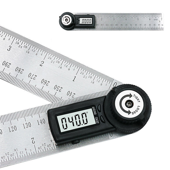 200mm 360 Digital Display Protractor angle finder ruler Inclinometer Goniometer Level Measuring Tool Electronic Angle Gauge