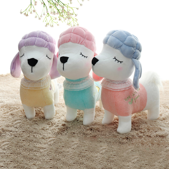 Metoo 24CM Poodle Dog Plush Toy Stuffed Cartoon Animal Doll For Baby Kids Birthday Gift