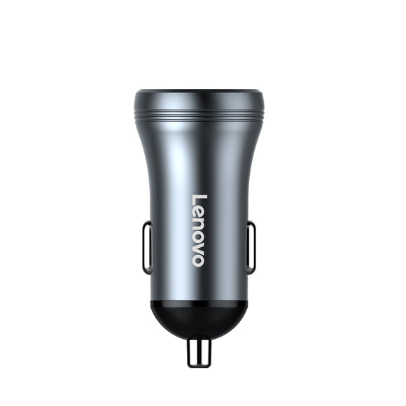 LENOVO HC10 Car Charger Car Cigarette Lighter 2 in 1 Dual USB Fast Charger