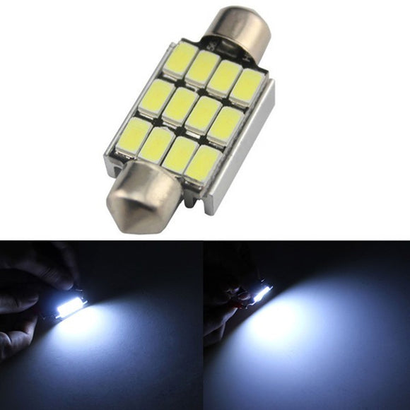 39MM 5630 12SMD Festoon Dome Map Interior LED Light Lamp BulbReading Light