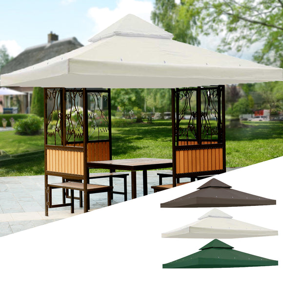 120x120inch Garden Pavilion Terrace Top Canopy Cover Garden Shade Gazebo Patio Tent Sunshade