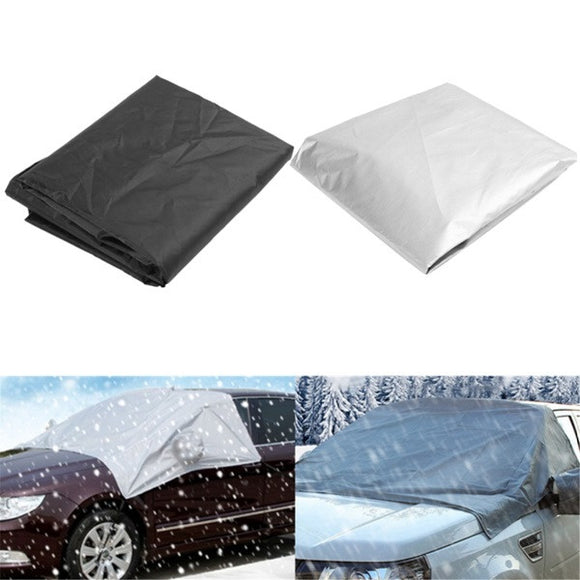170cmx110cm Car Wind Shield Snow Cover Sunshade Waterproof Protector with Hook