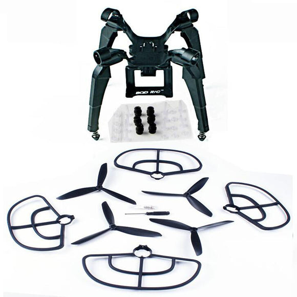 Upgraded Spring Landing Gear Skid Camera Mount Bracket Blade Props Guard for MJX B2SE B2W Drone
