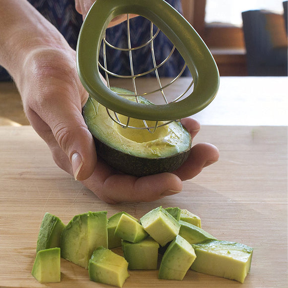 Avocado Slicer Cuber Tool Melon Cutter Dice & Cube Avocados With Ease Vegetable Cutter