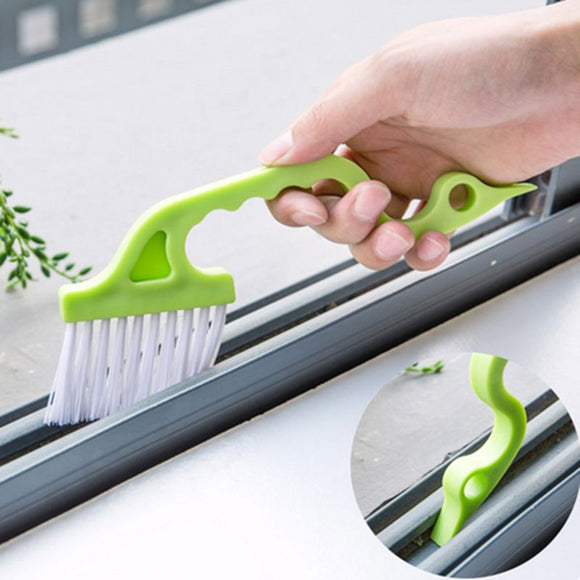 Multi-function Window Groove Cleaning Brush Keyboard Nook Cranny Dust Shovel Window Track Cleaning