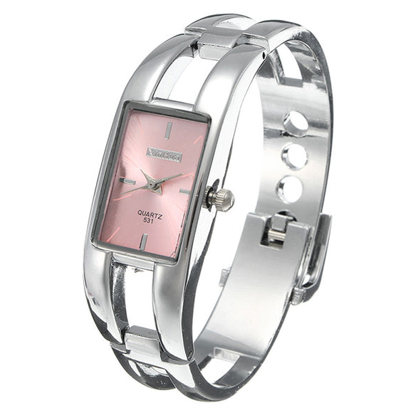 XINHUA 531 Fashion Rectangle Dial Women Quartz Watch Simple Ladies Bracelet Watch