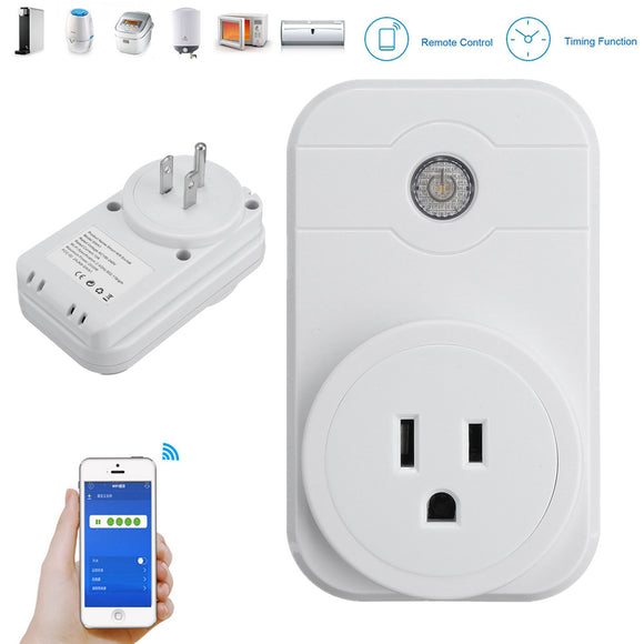 SW1 Wireless WIFI Socket Androind/iOS Phone Remote Control Smart Timer Socket Switch US Plug