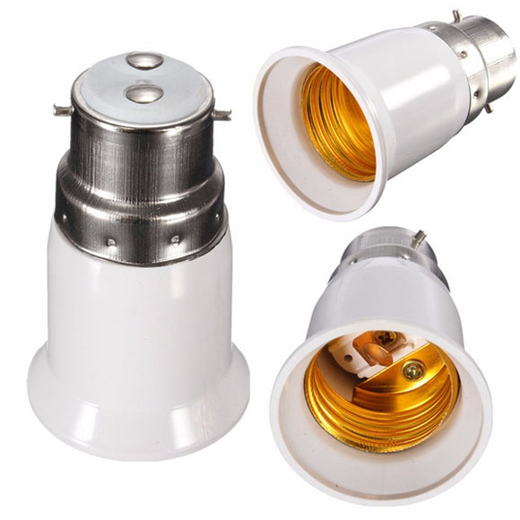 LED Converter Light Bulb Lamp Adapter B22 to E27 Base