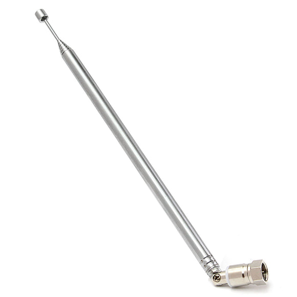 Replacement F Connector Telescopic Aerial Antenna TV Radio DAB AM FM 7 Section