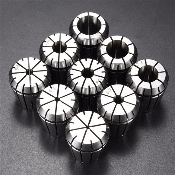 9pcs 2-20mm ER32 Precision Spring Collet for CNC Milling Lathe Tool