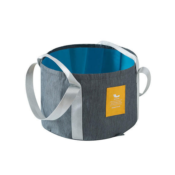 IPRee 13.2L Folding Basin Bucket Portable Washbasin Camping Travel Washing Bucket Bag