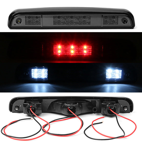 3rd ABS Smoke 14 LED Rear High Mounted Stop Brake Lights Lamp for Ford F150 F250 F350 Bronco