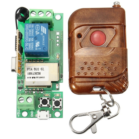 433MHz 5V Self-locking WIFI Remote Control Timing Switch Kit For Smart Home