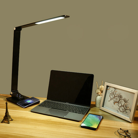 LED Desk Lamp Touch Control Table Reading Light Office Study Eye-protection Lamp AC220V
