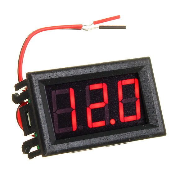 10pcs Red 0.56 Inch Mini Digital Voltmeter DC 4.5V To 30V Digital Voltmeter Voltage Panel Meter For 6V 12V 24V Electromobile Motorcycle Car